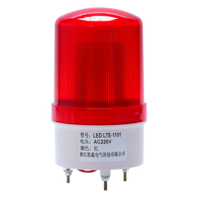 Звуковой и световой сигнализатор LED-1101J, вращающийся стробоскоп, сигнальная лампа, мигающий предупреждающий светильник 220В/24В/12В