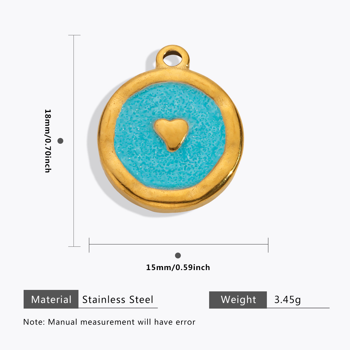 11g Weight Pendant Jewelry Making Type Charms Classification 5 PCS/Package Quantity 304 Stainless Steel Material Geometric, Heart Shape, Lock Pattern All Seasons Season Plating Design Simple Style, Classic Style Style 5 PCS/Package 304 Stainless Steel Geometric Heart Shape Lock Pendant Charms 4