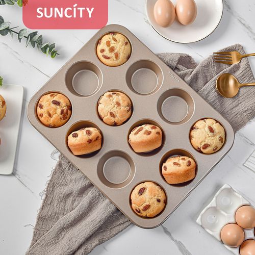 9-in-1 Muffin Pan Creative DIY Home Baking Flat Muffin Cup Baking Tray Non-stick Cake Mold