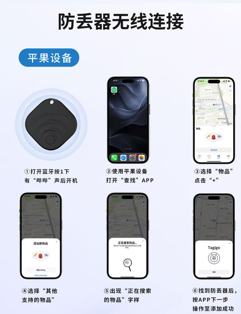 Sınırötesi Airtag Kayıp Önleyici Konum Belirleyici Bavul Çanta Takip Cihazı iOS Google Android Çift Sistem Konumlandırma