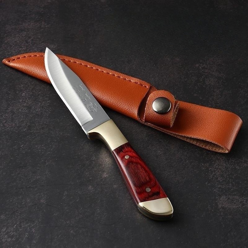 Venta caliente de la fábrica en stock Venta Directa mango mongol cuchillo de carne corte al aire libre carne de res y cordero de acero inoxidable cuchillo multifuncional