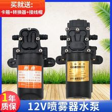 12V农用电动喷雾器水泵隔膜泵配件高压泵自吸泵大功率电机马达