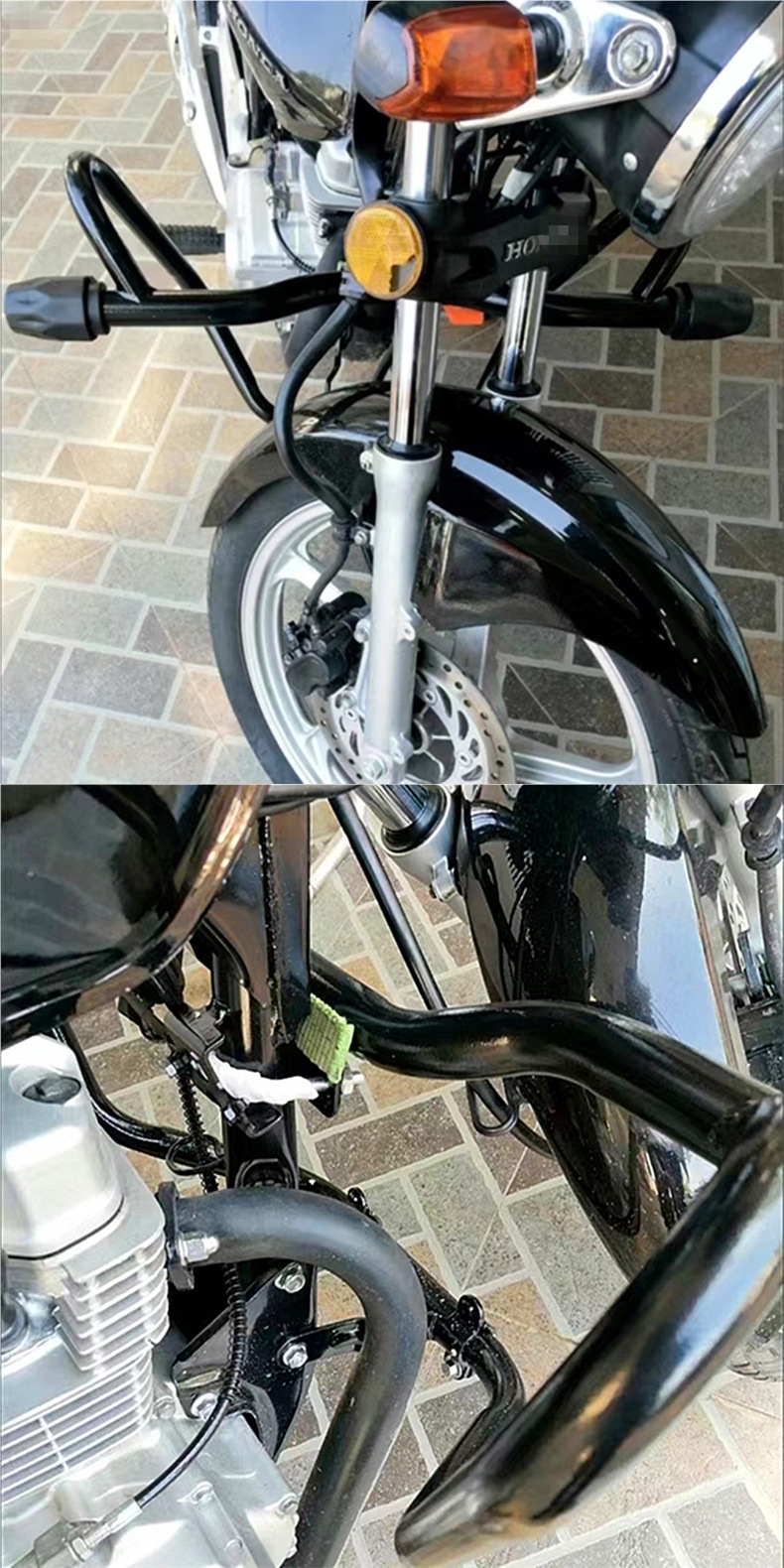 Motorcycle Bumper Front Bumper 125.150 Modified Surround Thickeneded Anti-Fall Universal Competitive Anti-Fall Bumper
