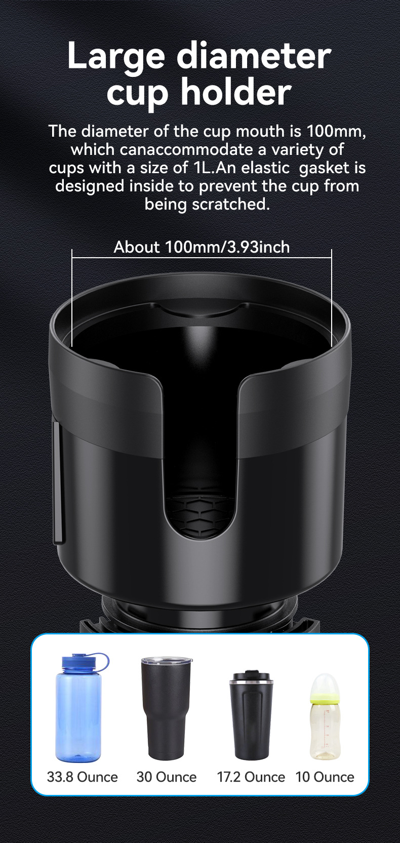Cross-Border Car Phone Cup Holder Expander Car Water Cup Holder Drink Holder Car Dual-Purpose Water Cup Holder