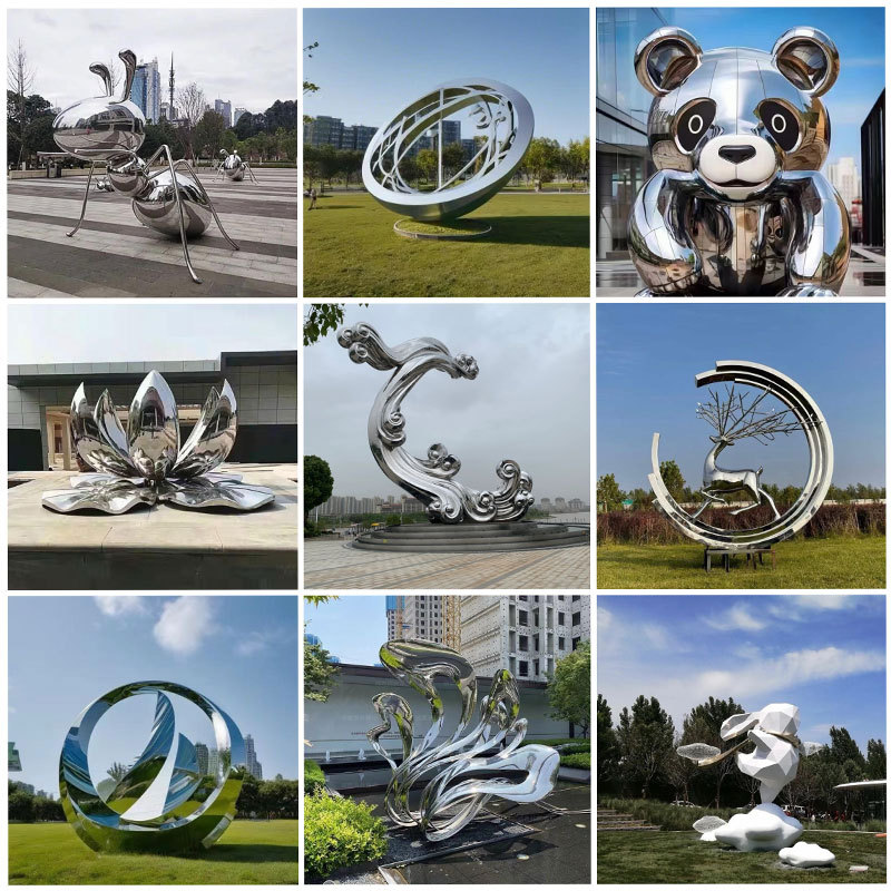 Садовая пейзажная скульптура из нержавеющей стали