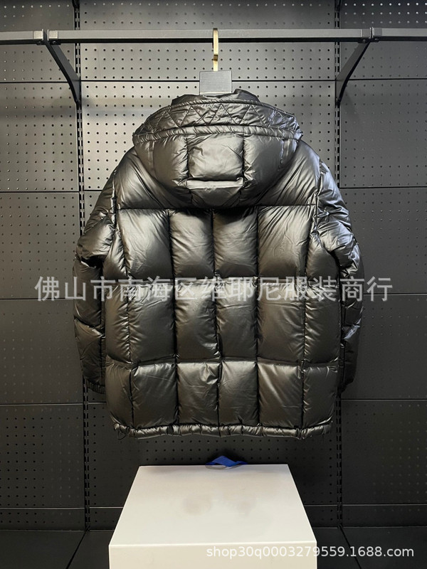 高版本 P家25s新款胸前三角标铁牌白鹅绒工装机能休闲羽绒服外套|undefined