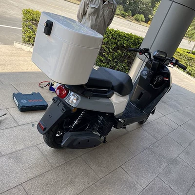 Motorcycle trunk storage box scooter electric