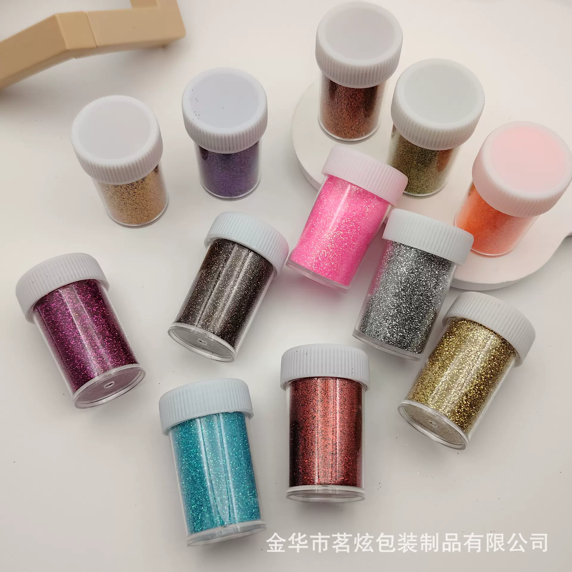 厂家直供24色25克装金葱粉闪粉手工创意彩绘材料DIY炫彩亮片批发