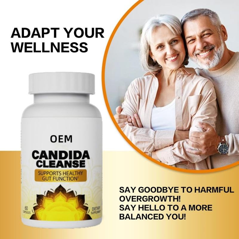 Cross-Border Tk Amazon Hot-Selling Product Cleancapsules Candida Cleaning Capsules Herbal Suplem