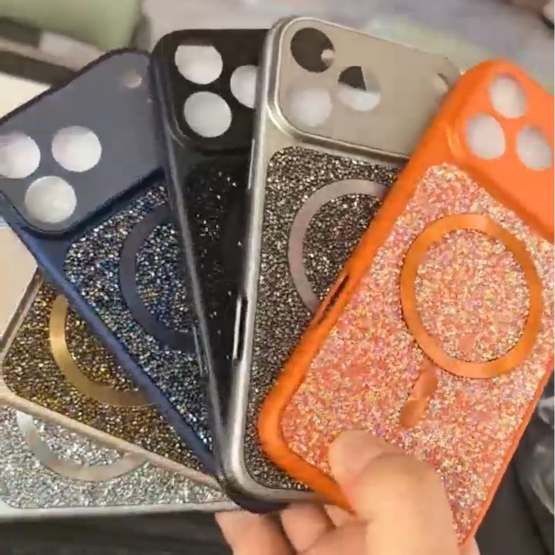 NEW新款玻璃与水钻C1 11PRO IP17 IP17AIR 17Pro  17Promax保护套