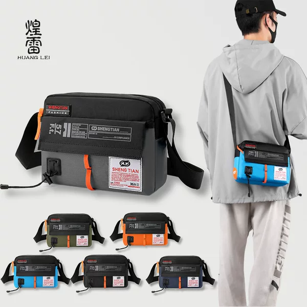 Men's Casual Durable Shoulder Bag, Large Capacity Outdoor Travel Oxford Cloth Crossbody Bag, Wholesale Versatile Street Fashion