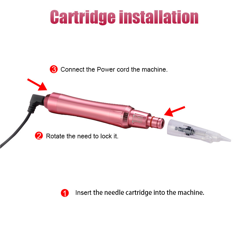 Ybeauty máquina de bordado de cejas de tatuaje punto niebla pupilas blanqueador labial pluma de bordado de lanzamiento completo máquina de tatuaje principiante semipermanente