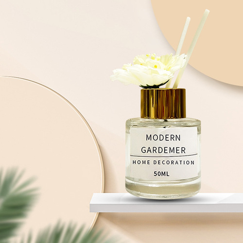 Small Garden Bottle Fireless Aroma Essential Oil Household Bathroom Deodorizer Toilet Fragrance Air Freshener Aroma Decor