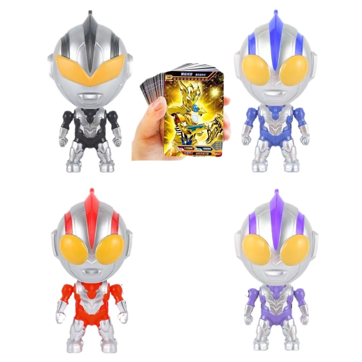 Juguete Giratorio Luminoso de Superhéroes, Figura Oficial de Ultraman, Juguete Transformable para Niños