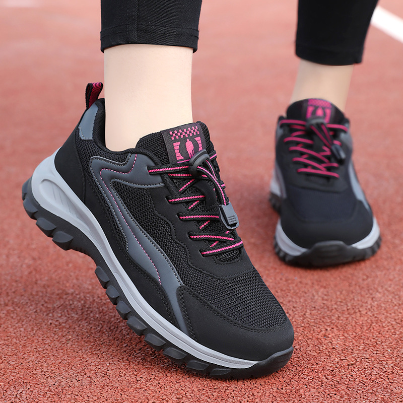 Zapatos mujer 2025 verano nuevos zapatos de mujer zapatos deportivos transfronterizos parejas zapatos para caminar de mediana edad y ancianos zapatos de senderismo para ancianos