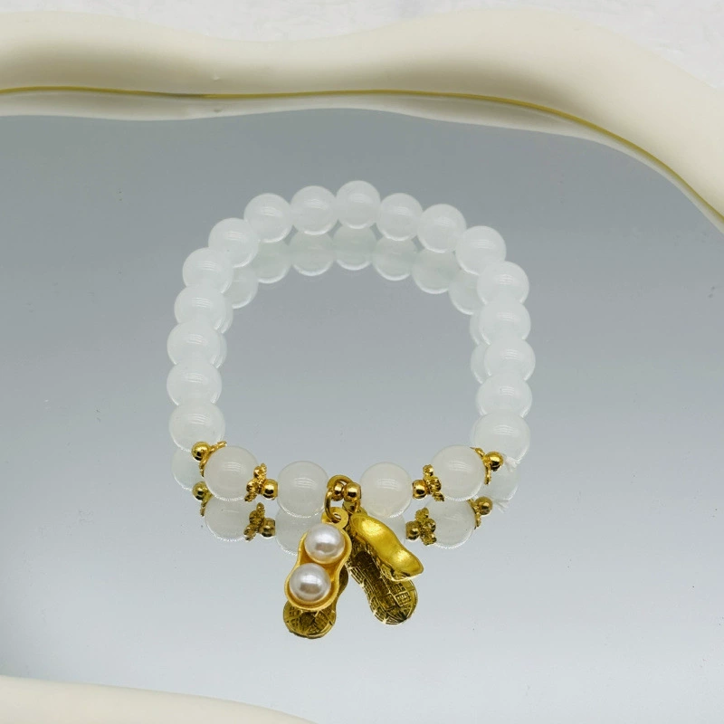 Jingdezhen ceramic bead bracelet, handmade, elastic, gift boxed (OPP)