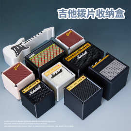 跨境热款3D打印吉他拨片收纳盒储物仿真音箱抽屉桌面摆件贝斯配件