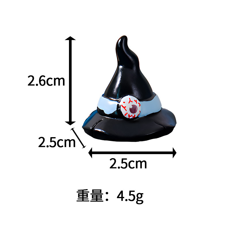 Nueva decoración transfronteriza Halloween calabaza fantasma calabaza mágica sombrero fantasma pequeña decoración micropaisaje paisajismo