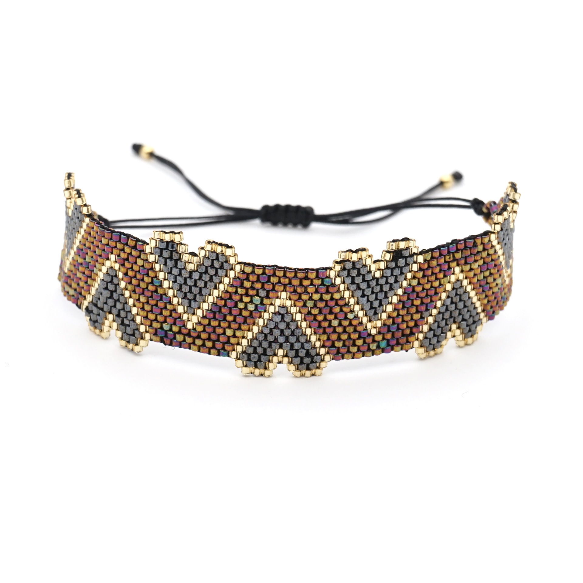 Multilayer Crystal Ethnic Style Bracelet display picture 2