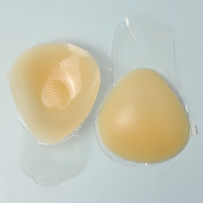 硅膠聚攏提拉乳貼多功能大胸防下垂純色提胸貼前扣可拆卸胸貼批發