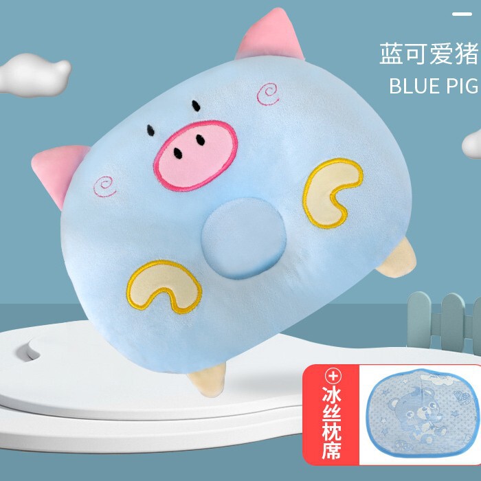 現物の赤ちゃんの定型枕の偏り防止のビロードの赤ちゃんの枕の円形の新生児の枕は四季を通じて取り外し可能です。|undefined