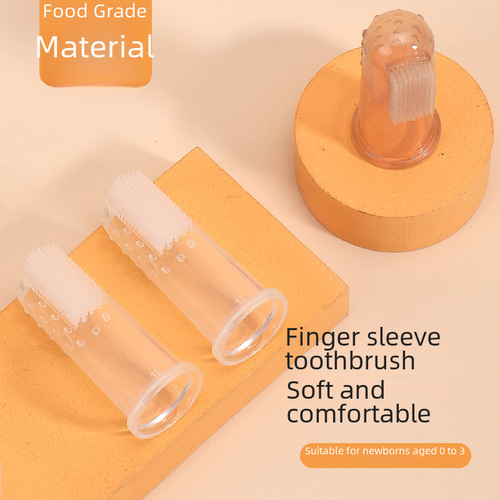 Silicone Breast Milk Teether, Baby's Thumb Brush, Finger Toothbrush for Kids, Tongue Cleaner, Set of 3, Wholesale