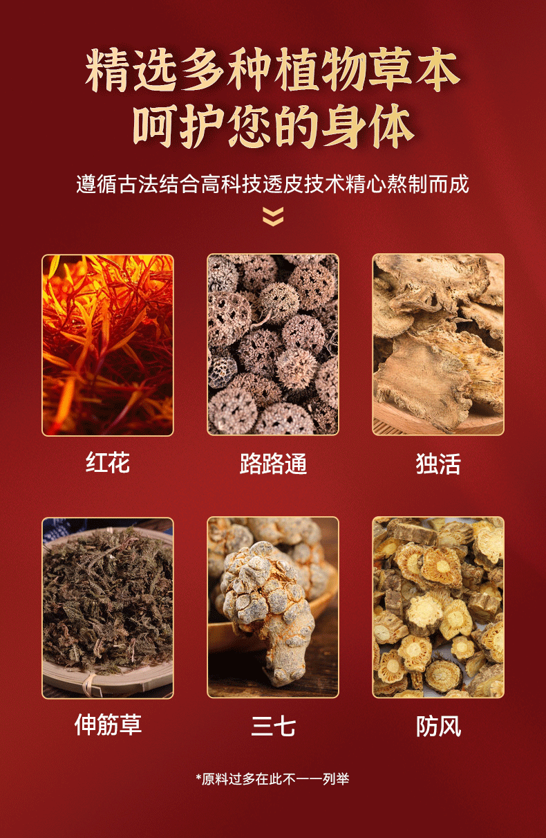 Mugwort Notoginseng Self-Heating Joint Patch for Shoulder Neck Waist Knee 12 Patches Per Box specifications