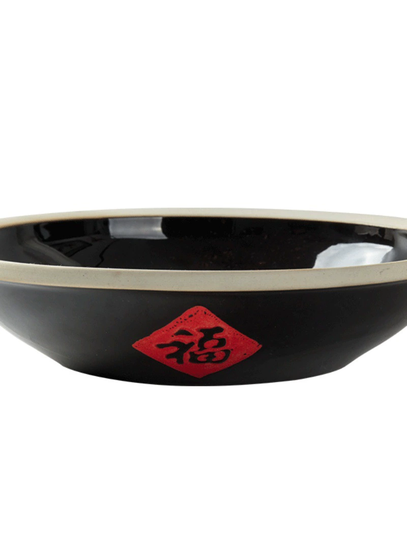 Оптовая продажа Fuzi Soup Bowl плоская тарелка 7 дюймов, 8 больших тарелок 10 дюймов, овощные тарелки, гостиничный сервиз Farmhouse ретро