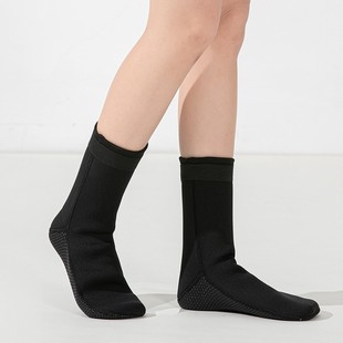 Thickened Non-slip Lengthened Outdoor Beach Socks Anti-cut Non-slip Quick-drying Professional Diving Socks Short Socks Cover Fabric