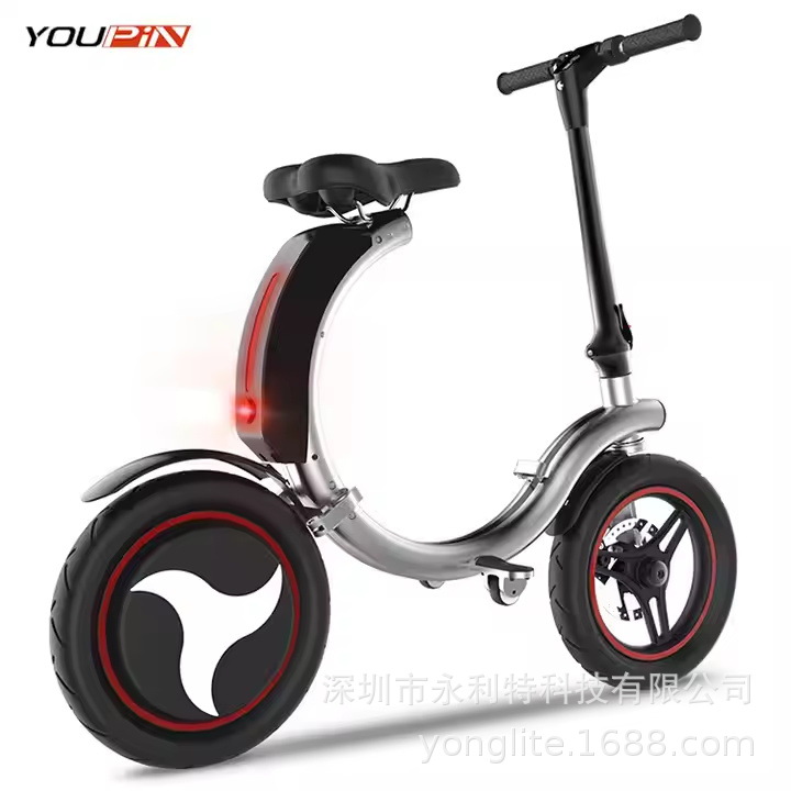 Factory direct new 14 inch foldable electric bicycle lithium battery convenient walking snail two-wheeled electric car