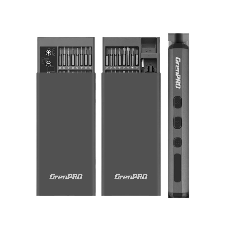 Kit de destornillador eléctrico Lvlin combinado multifuncional de carga doméstica de mantenimiento de precisión pequeño destornillador eléctrico de litio