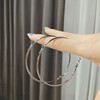 Hypoallergenic silver needle, earrings, sexy accessory, silver 925 sample, simple and elegant design