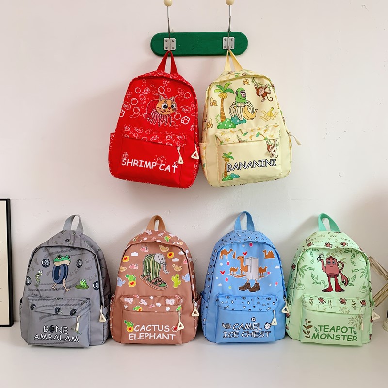 Jardín de infantes mochila de dibujos animados lindo gran capacidad mochila para niños y niñas nueva moda de mochila infantil transfronteriza