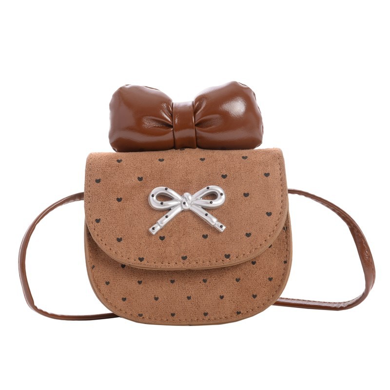 Exquisita mini niñas bolsos de hombro lindos arcos bebés padres e hijos mochilas onduladas de moda bolsos para niños