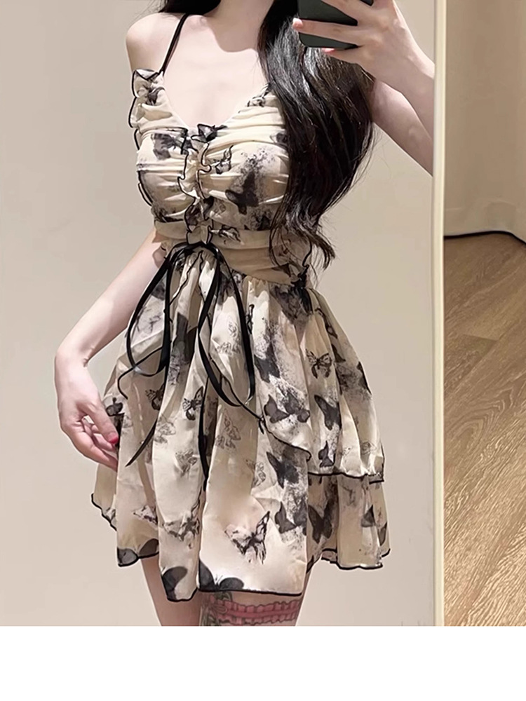 New Women's Retro Conservative Swimsuit Covers Tummy Slimming One Piece Backless Beach Skirt Style Flat Shoulder For Hot Springs_ecoleips.com