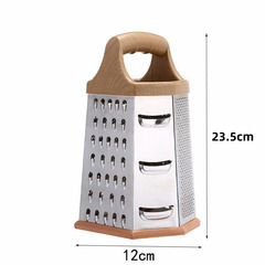 New wood grain six-sided planer multi-functional vegetable chopping and shredder stainless steel peeler peeler kitchen gadgets