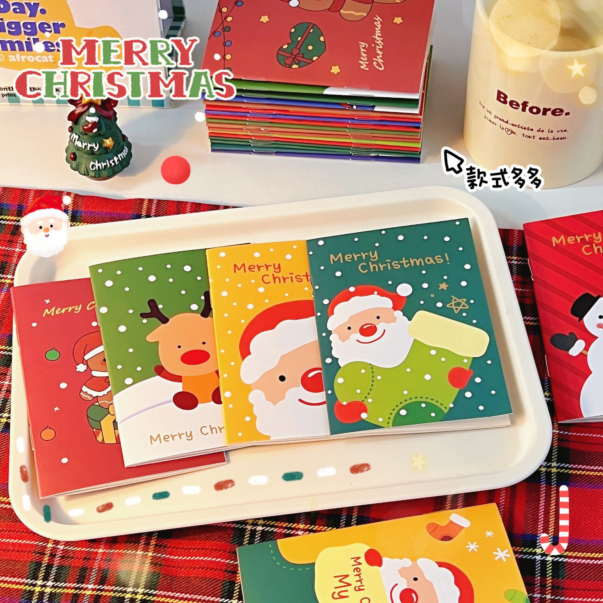 Dibujos animados de año nuevo pequeño cuaderno 64k copia suave bloc de notas de bolsillo taobao año nuevo pequeño regalo al por mayor