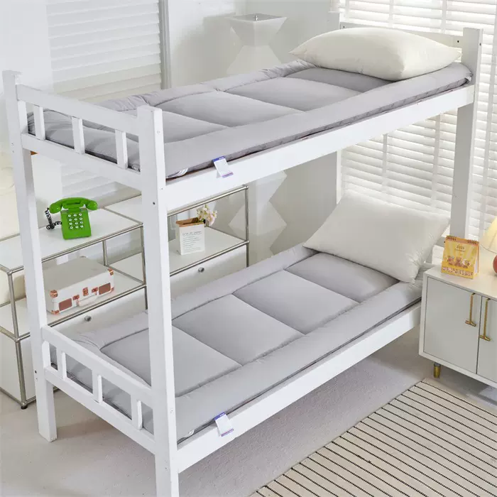 新款纯色加厚大豆羽丝绒床垫秋冬季学生宿舍水洗棉厚床垫批发零售