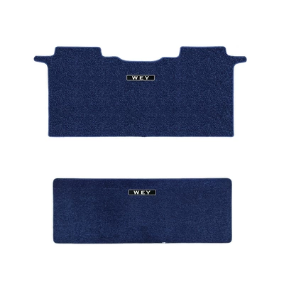 Universal Foot Pad – Alpine 8 Alpine 9 Full Car - middle-row-third-row-blue-imitation-cashmere-material-standard