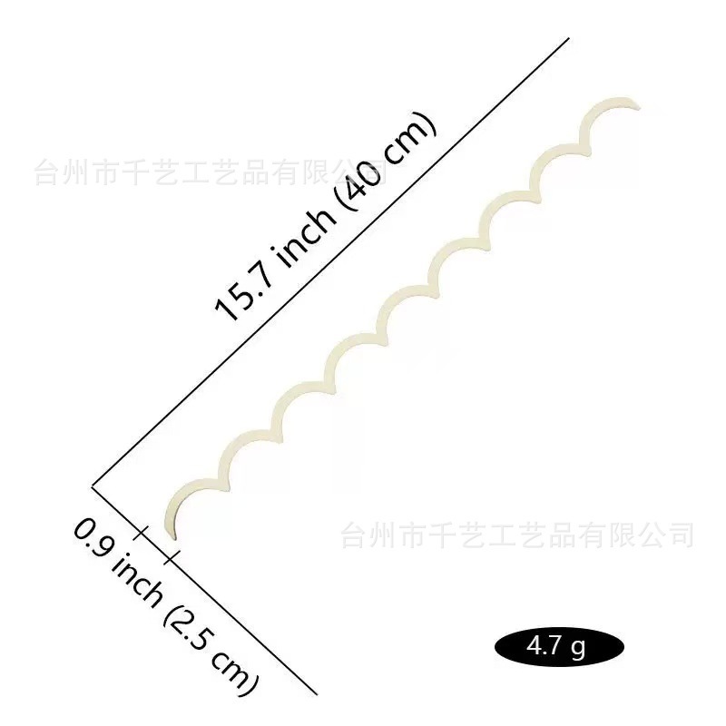 跨境木制踢脚线波浪形边缘木质镶边 DIY木制涂鸦墙面家居门框装饰|undefined