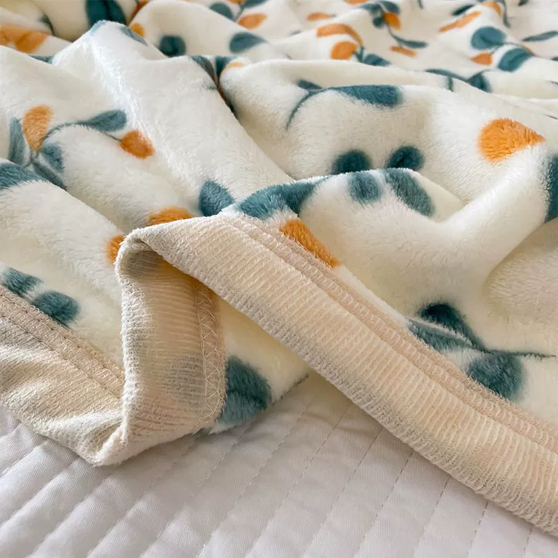Coral flannel duvet, increased thickness