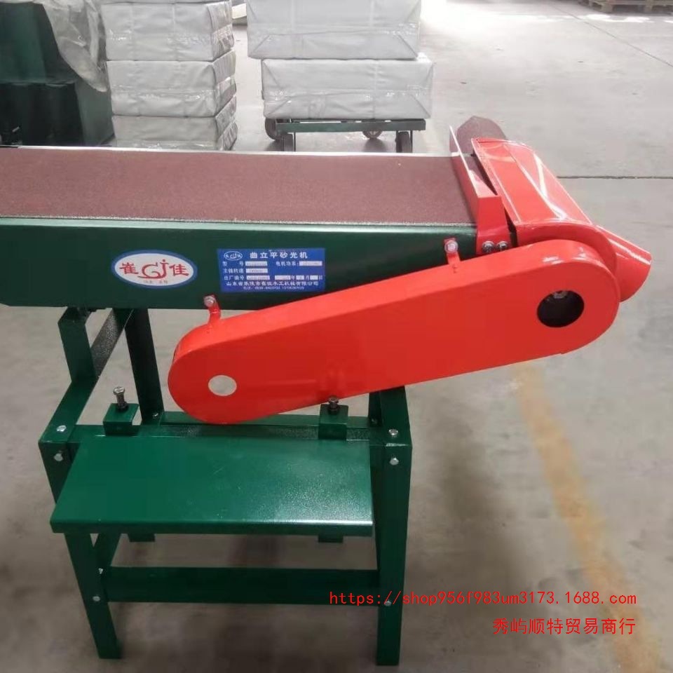 抛光机崔佳机械木工砂带机卧式沙带机磨砂机平面砂