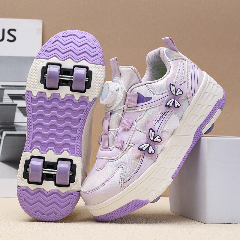 Cross-Border Four-Wheel Roller Shoes, Roller Skates for Men, Women, Children, Students, Youth Roller Shoes, Dual-Purpose Shoes, Factory Direct Sales