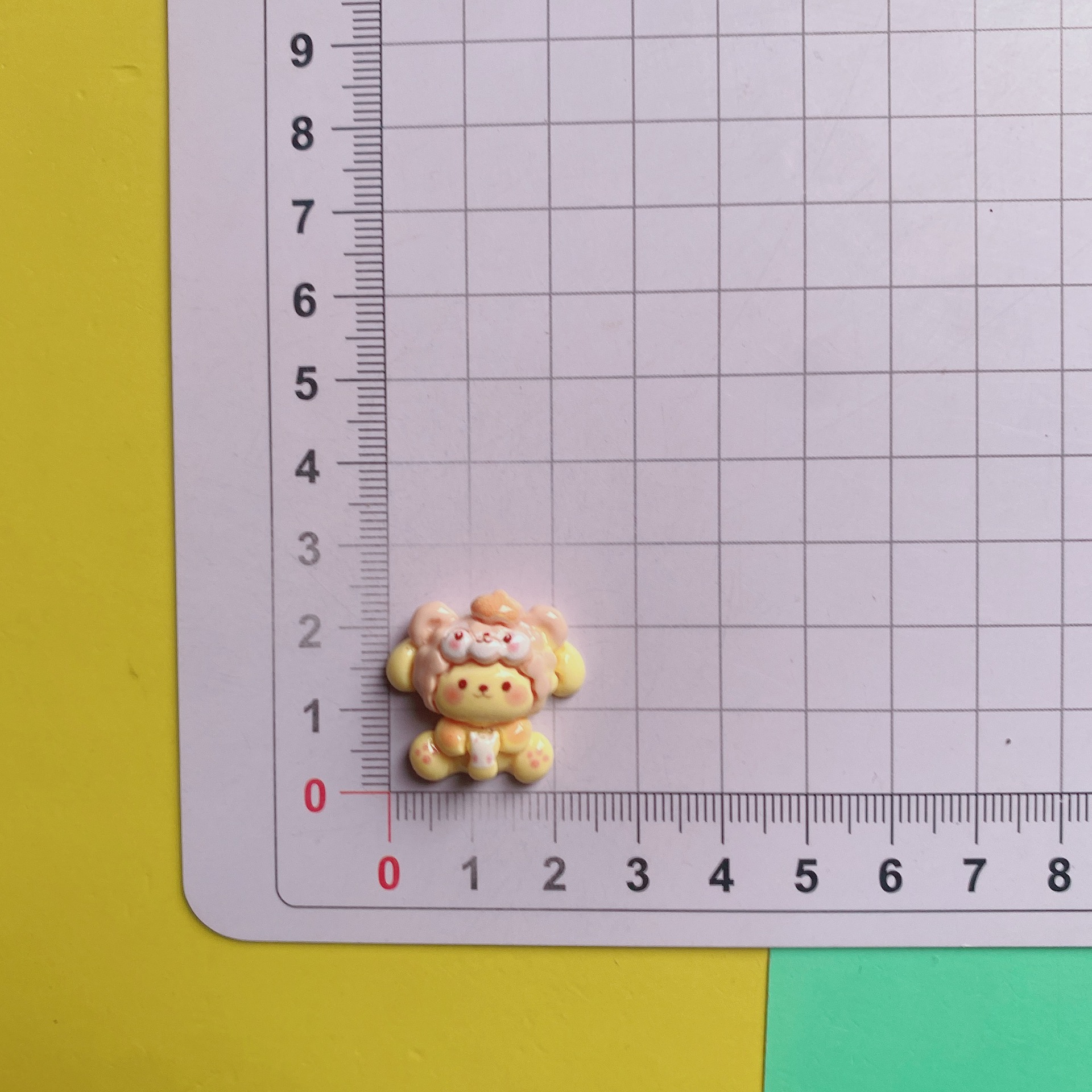 작은 노란 천 (B-15 작은 여장 흰색 개 모델)