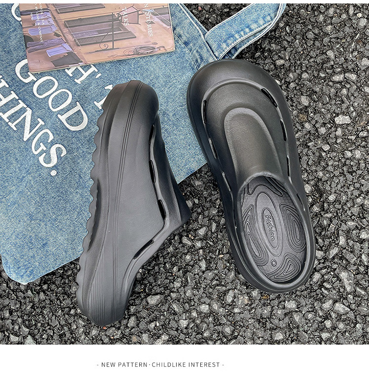 Chef Shoes Closed Toe Solid Color Comfortable Indoor Slip-ons_voghion.com