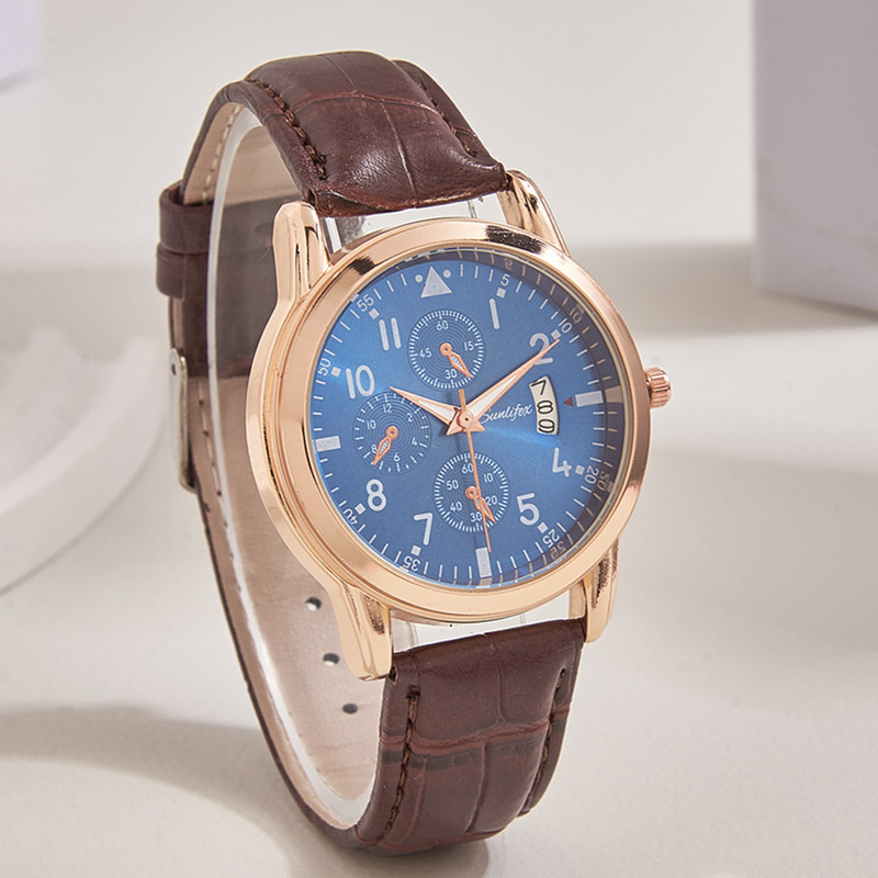 Nuevo reloj de los hombres calendario luminoso impermeable moda coreana reloj de cuarzo reloj de los hombres reloj de la correa