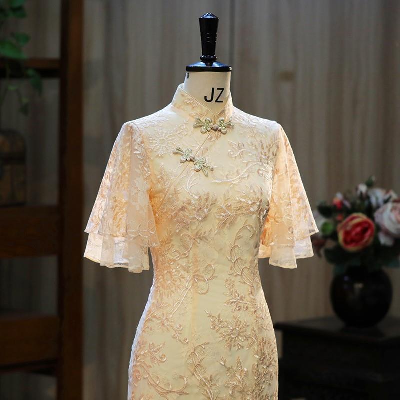 New Chinese-Style Qipao for Women, Modernized Young Style, Elegant Engagement Dress, New Arrival, Suitable for College Entrance Exam, 2026 Model New Chinese-Style Qipao for Women, Modernized Young Style, Elegant Engagement Dress, New Arrival, Suitable for College Entrance Exam, 2026 Model