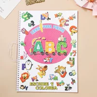 Детские акварельные раскраски, раскраска, ободок для волос, ручной стикер, книга с картинками, (), английская версия