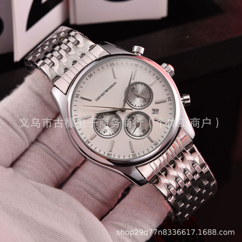 Swiss 18K Gold Mechanical Watch Automatic Winding Business Steel Band Luminous Gold Watch Men's Watch High-End Waterproof