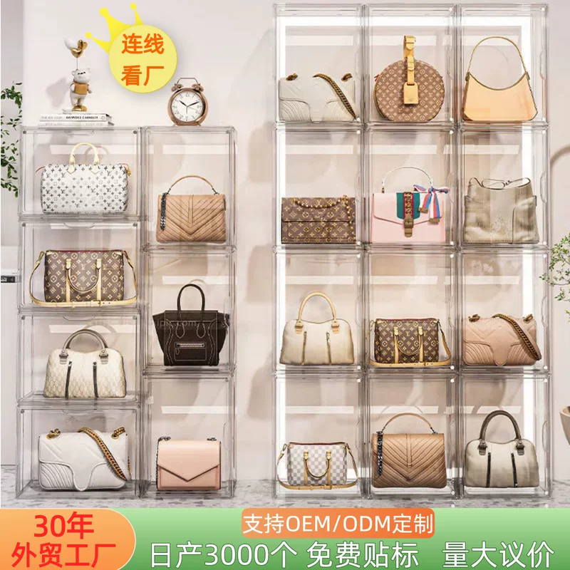 Bag, storage box, acrylic stand, storage system